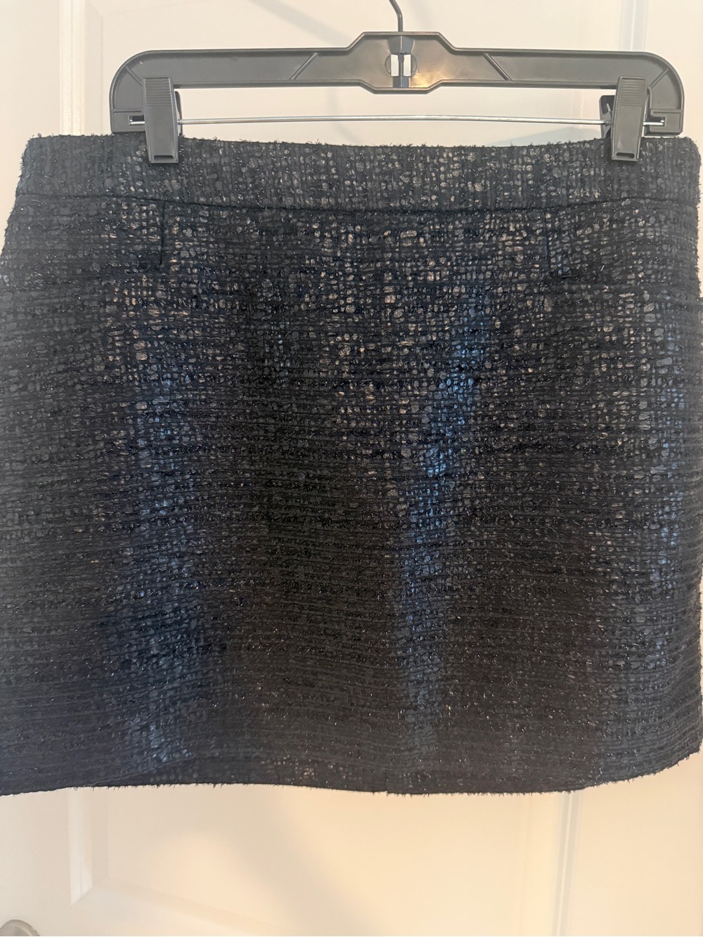 The Limited Black Metallic Tweed Mini Skirt